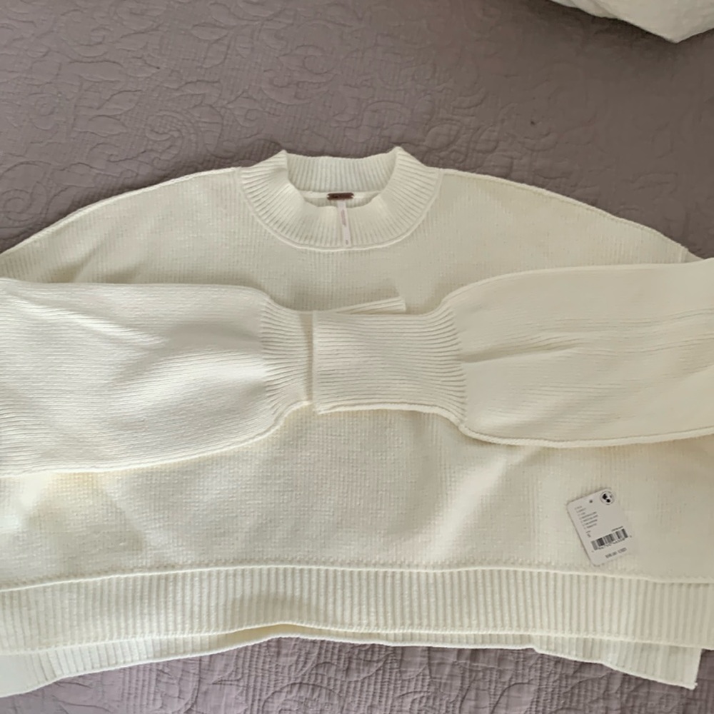 Free People moonglow cropped sweater.